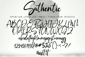 Suthentic font