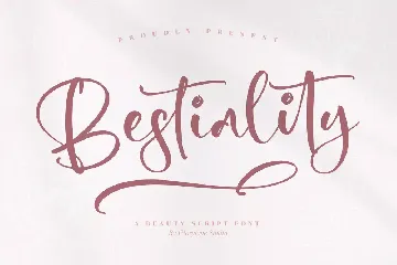 Bestiality Script Font