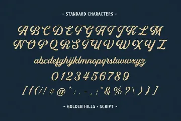 Golden Hills font