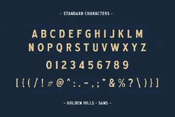 Golden Hills font