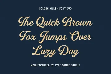 Golden Hills font