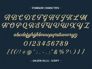 Golden Hills font