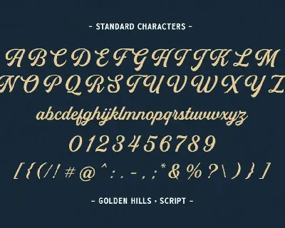 Golden Hills font