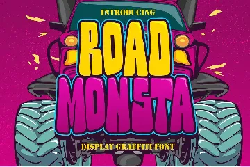 Road Monsta - Display Graffiti Font