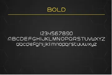 Futuristic linear font