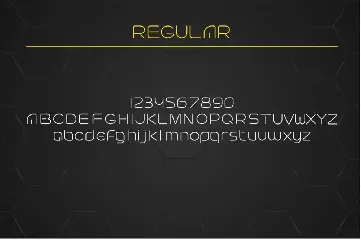 Futuristic linear font