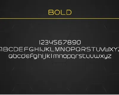 Futuristic linear font