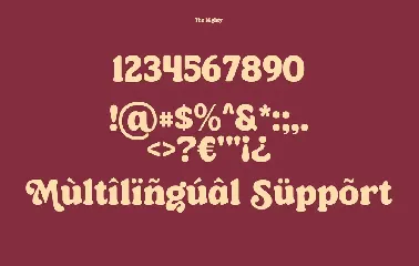 The Mighty Bags font