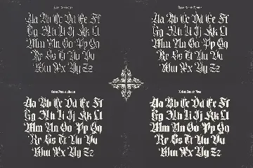 Rajjah Familia - Blackletter Font Family