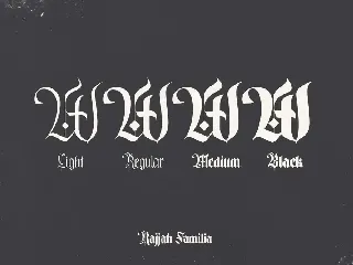 Rajjah Familia - Blackletter Font Family