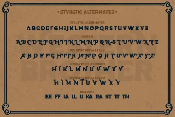 Western Brother font