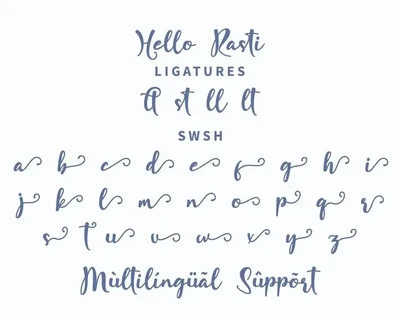 Hello Rasti font