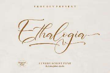 Ethalogia Luxury Script Font