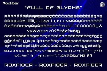 Roxfiber font