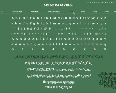 Adenium font