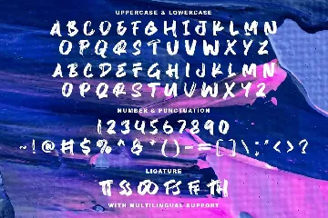 MYTHICAL GLORY - Handbrush Font