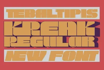 KREAK - Bold Display Font