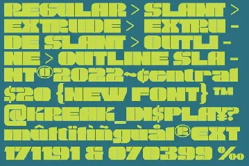 KREAK - Bold Display Font