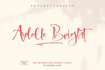 Adelle Bright Handwritten Script Font