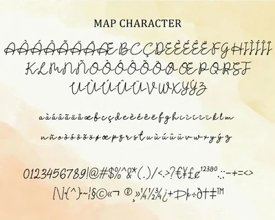 Pine cinnamon font