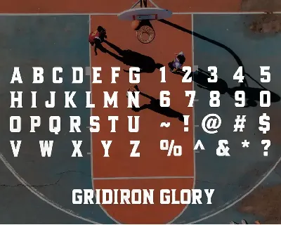 Gridiron Glory - Sport Typeface font