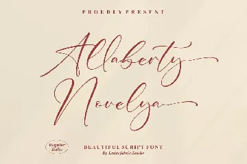 Allaberty Novelya Script Font