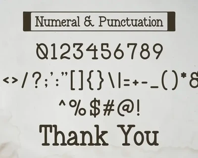 Duckies - A Typewriter Font