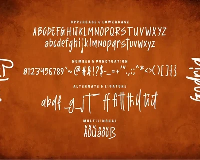 Godrig | Brush Font