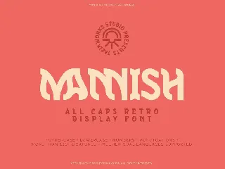 Mannish All Caps - Retro Display Font
