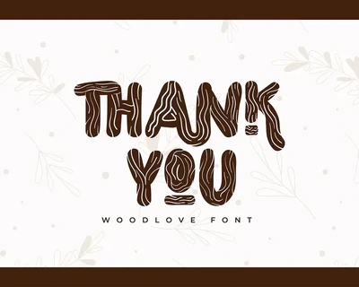 Woodlove | Display Typeface font