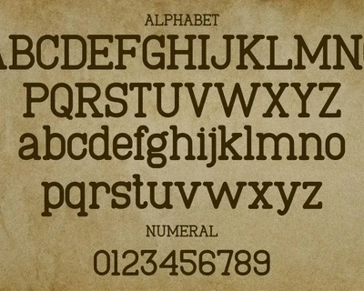 Authoring - Typewriter Typeface font