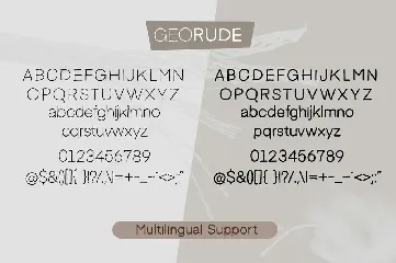 Georude font