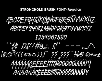 STRONGHOLD Brush font