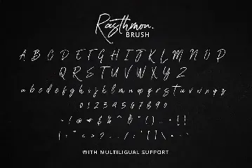 Rasthmon - Brush Font