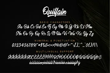 Quillain font