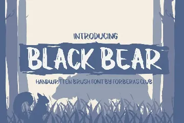 Black Bear font