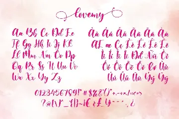 Lovemy - Beautiful script font