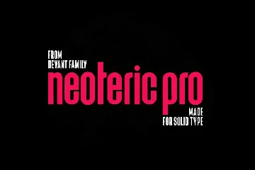 Devant Neoteric Pro Modern Typeface + Webfont