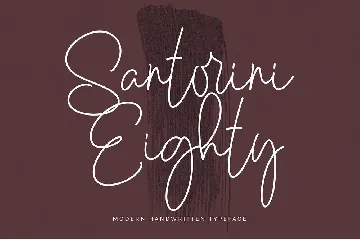 Santorini Eighty font