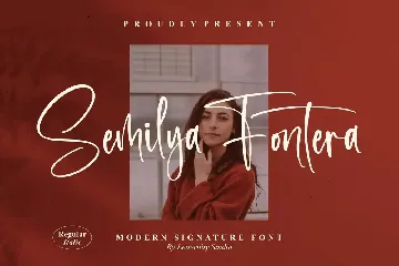 Semilya Fontera Modern Signature Font