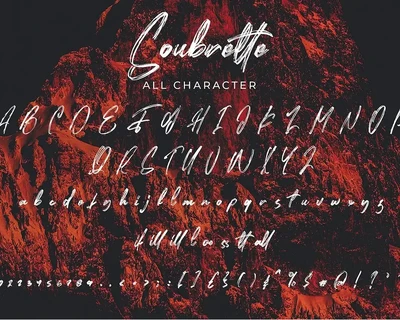 Soubrette - Textured Brush Font