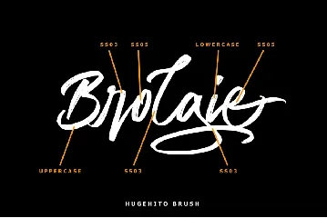 Hugehito Brush font