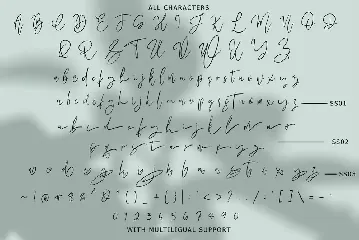 Megidame - Handwritten Signature font