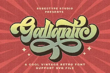 Gallantic - Vintage Retro Font