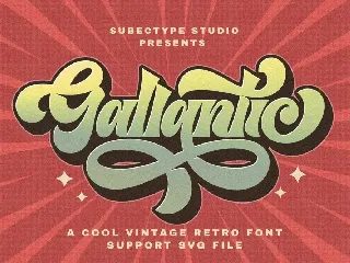 Gallantic - Vintage Retro Font