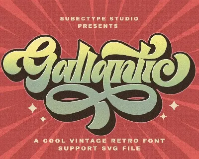 Gallantic - Vintage Retro Font