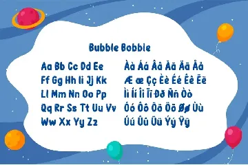 Bubble Bobble - Playful Font