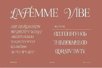 LaFemme Vibe | Serif Font