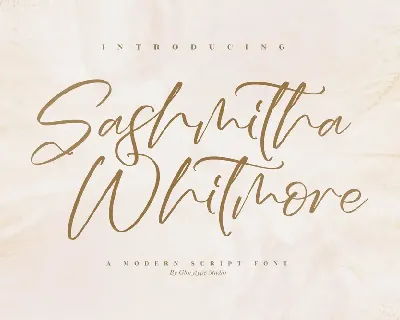 Sashmitha Whitmore Modern Script Font