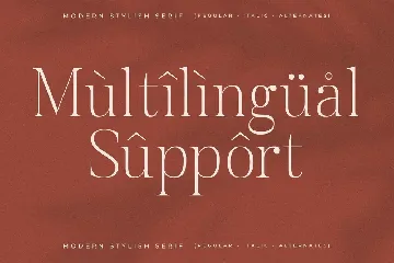 Allisa Modern Stylish Serif Font